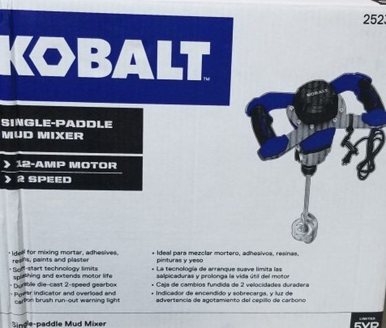 Kobalt Speed-Paddle Mud Mixer