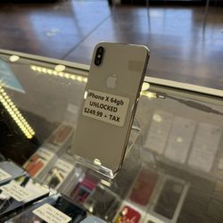 iPhone X 64gb Unlocked 