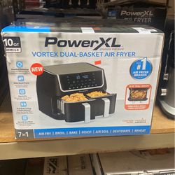 PowerXL™ Vortex Dual Basket Air Fryer (10QT) - Support PowerXL