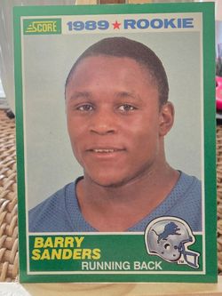 BARRY SANDERS ROOKIE CARD
