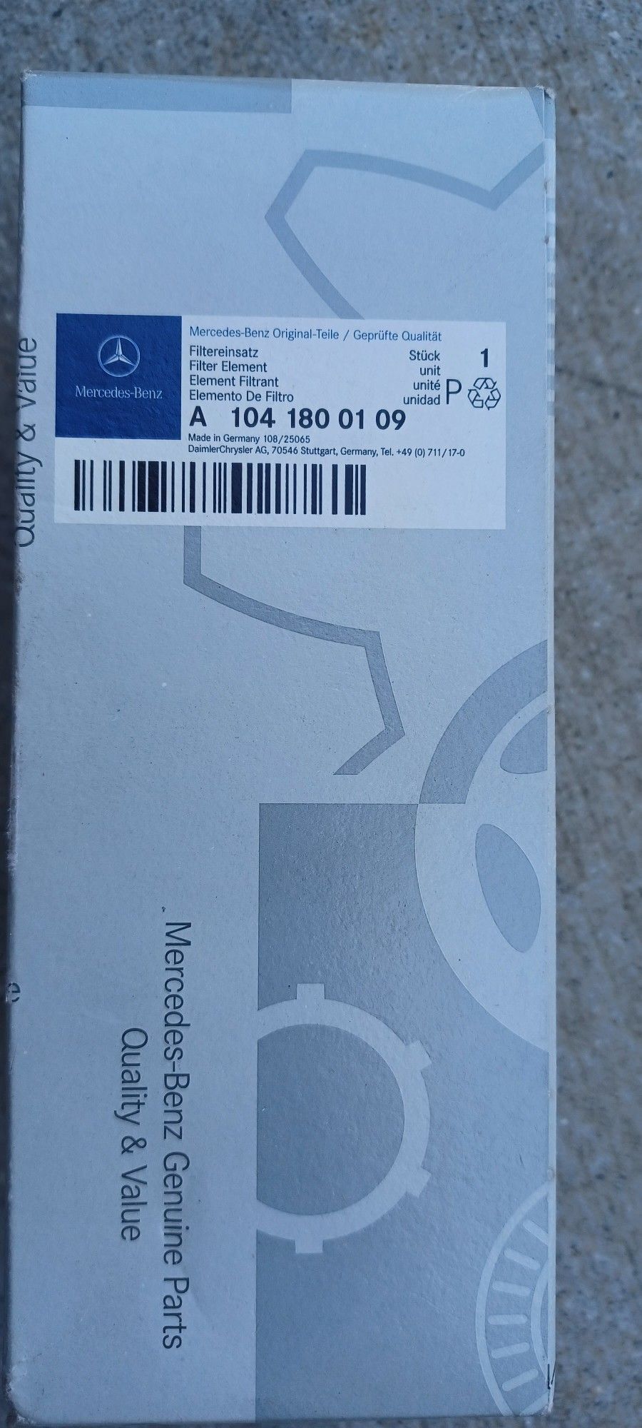 Mercedes-Benz 2 Engine Oil Filter