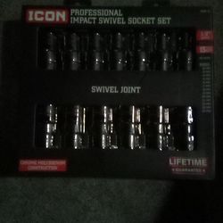 Icon 1/2" swivel socket set
