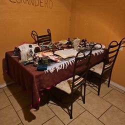 Glass tables 4 chairs $175 or best offer