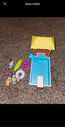 Bluey Pool Playset with Figures and Accessories