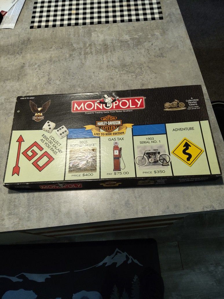 Harley-Davidson Monopoly Game