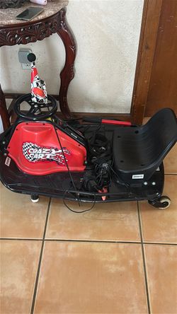 Crazy Cart Sport Go Kart | Electric Drift Cart Iconic Wheeled Ride-On For Kids Age 9+ | Precise Proporional Control | 250W/24V Motor | Up To 12 MPH, 4