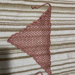 Crochet mesh bandana