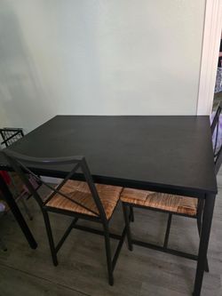 Dining table and chairs