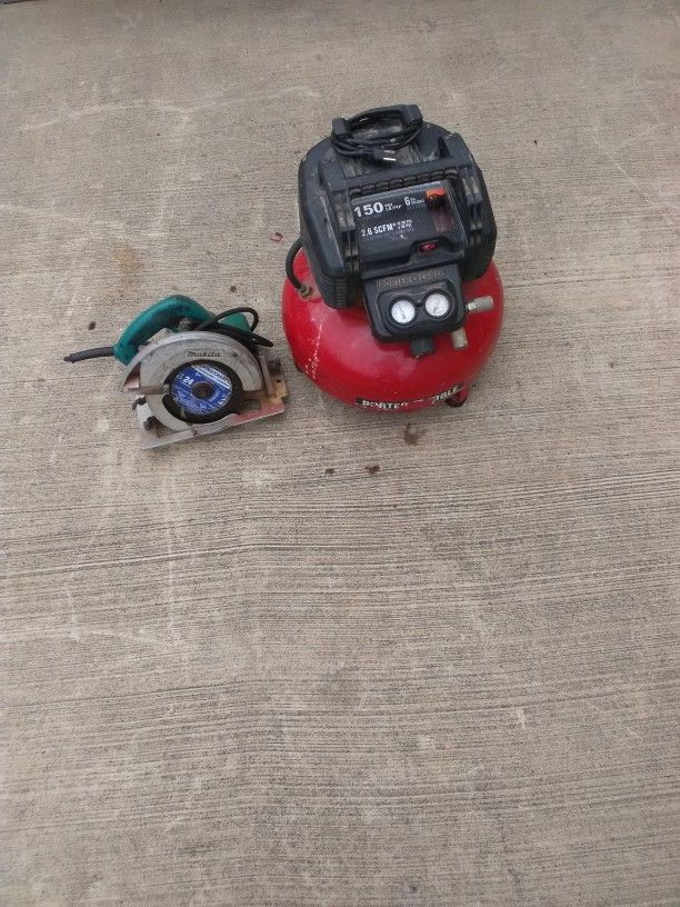 Air Compressor And Makita Saw - Entregas Gratis Ahorita Mismo π
