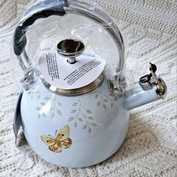 Lenox Butterfly Meadow Tea Kettle,  New