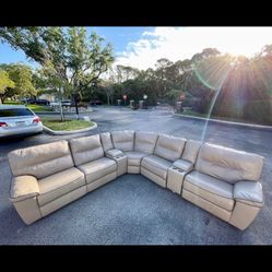 Leather Electric Sectional  