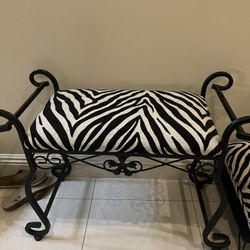 Zebra Ottoman