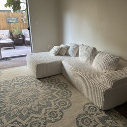 Cream Cloud Couch - Like New 