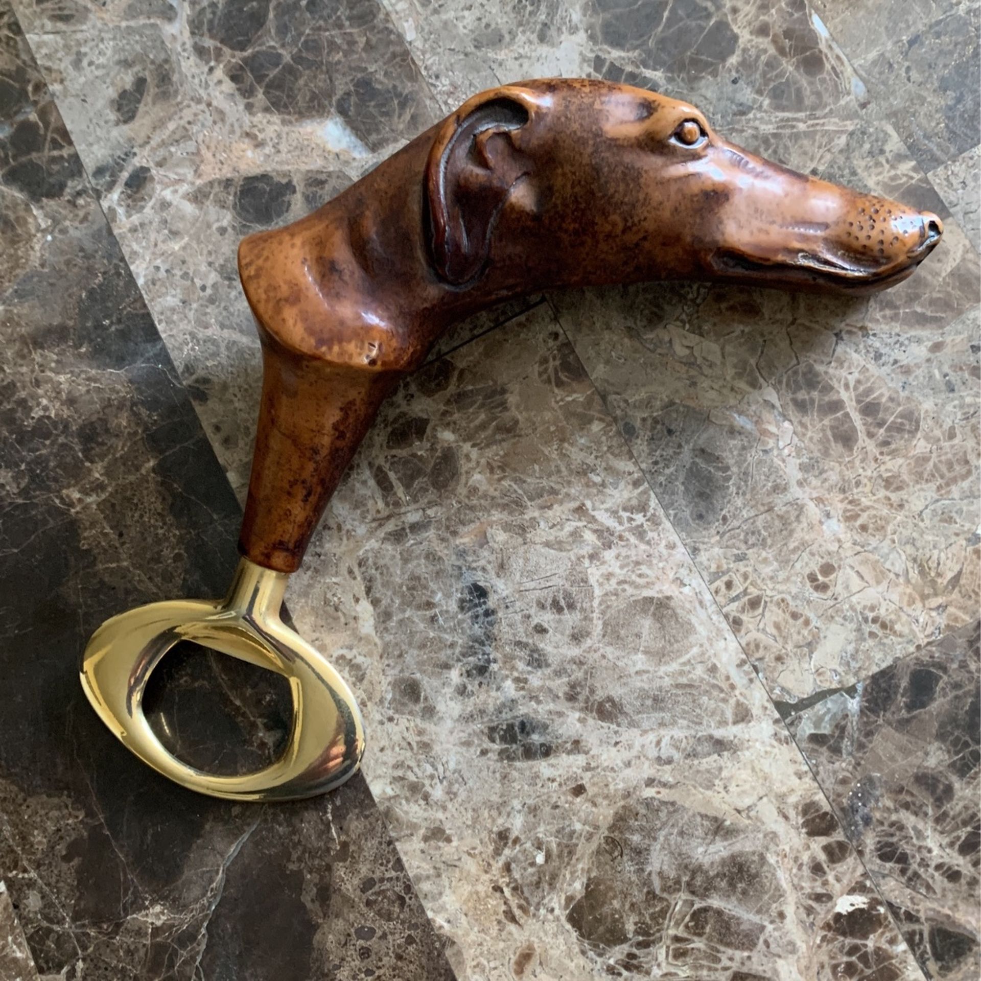 Antique dog bottle opener