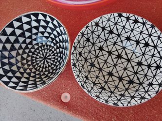 two large bowls