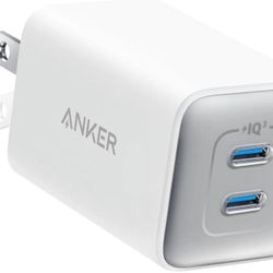 **NEW IN BOX, SEALED** Anker 523 Dual USB-C Fast Charger (Nano 3, 47W)