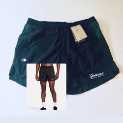 Nike Stride Dri-FIT 5" Brief-Lined Shorts Black/Volt/Pro Green Men's M