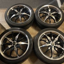 SET ADR Design 18” 4x100 rims with Perelli Tires 225/40/18