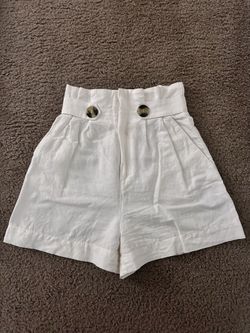 White Paperbag Twill Shorts (Size XS) - LOCAL MEETUP ONLY