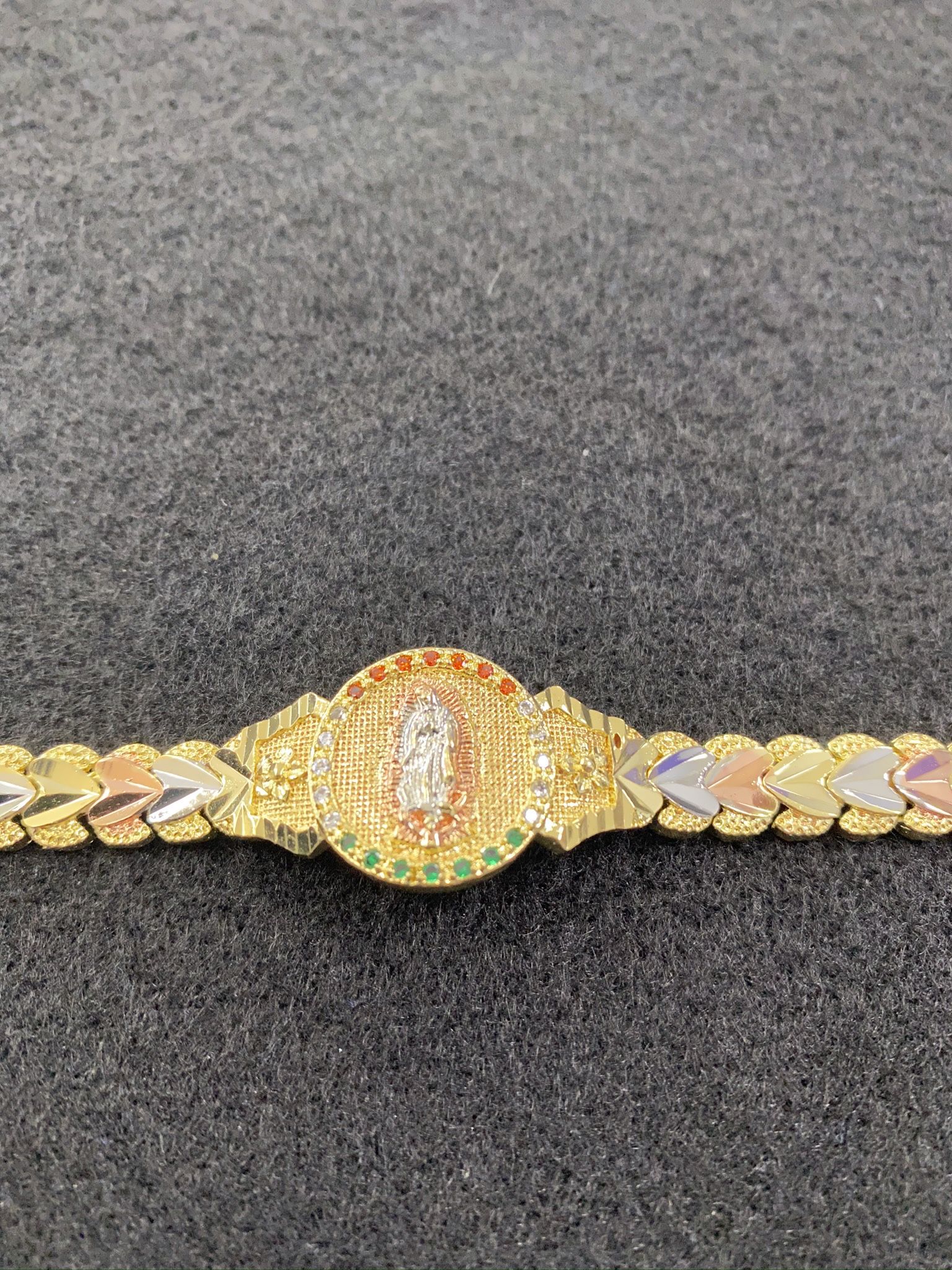 Virgin Mary Gold Plated Bracelet