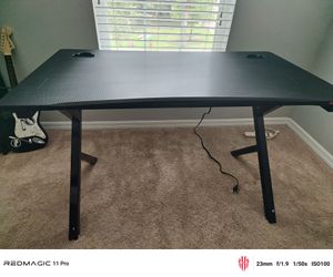 Gaming desk 45 inch x 24 inch Iron mouse brand with  power outlet in the back