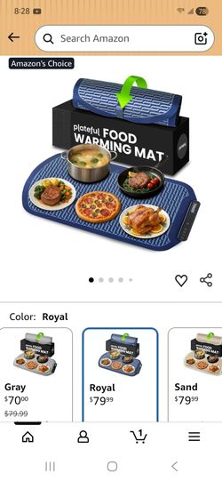 Plateful Warming Mat for Food - Food Warming Mat for Buffets Party, Electric Heating Trays/Pad Warmer for Countertop, Warm Tray to Keep Plates Hot for
