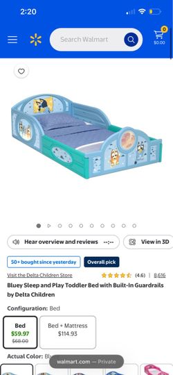 Bluey Toddler Bed and Mattress