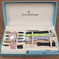 Christian Phillips interchangable watch set