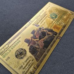Gold Foil Western Collectable $100 Bill