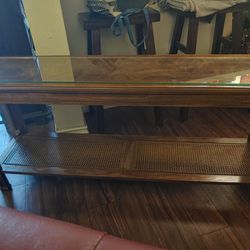 CONSOLE TABLE WITH GLASS