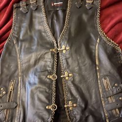 Very Badass Viking Style Leather Vest