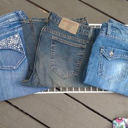3 Pairs Jeans Size 9