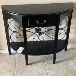 Elegant Half Moon Console Table