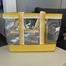 Yellow Clear Tote Bag