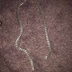 Silver Cuban Link Chain 