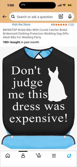 NEW Funny Wedding Bibs – Bride & Groom Set (2 Adult Bibs)