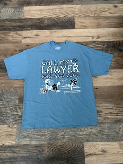 Market Studios “Call My Lawyer” graphic tee in XXL, brand new with tags