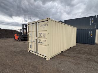 20 FOOT NEW 1-TRIP CONTAINER STD SHED,STORAGE,SHIPPING,CONEX  20 FOOT 1-TRIP/NEWER STD 8’6 TALL SHIPPING CONTAINER   SALE!!!! $2400  PLUS DELIVERY OR 