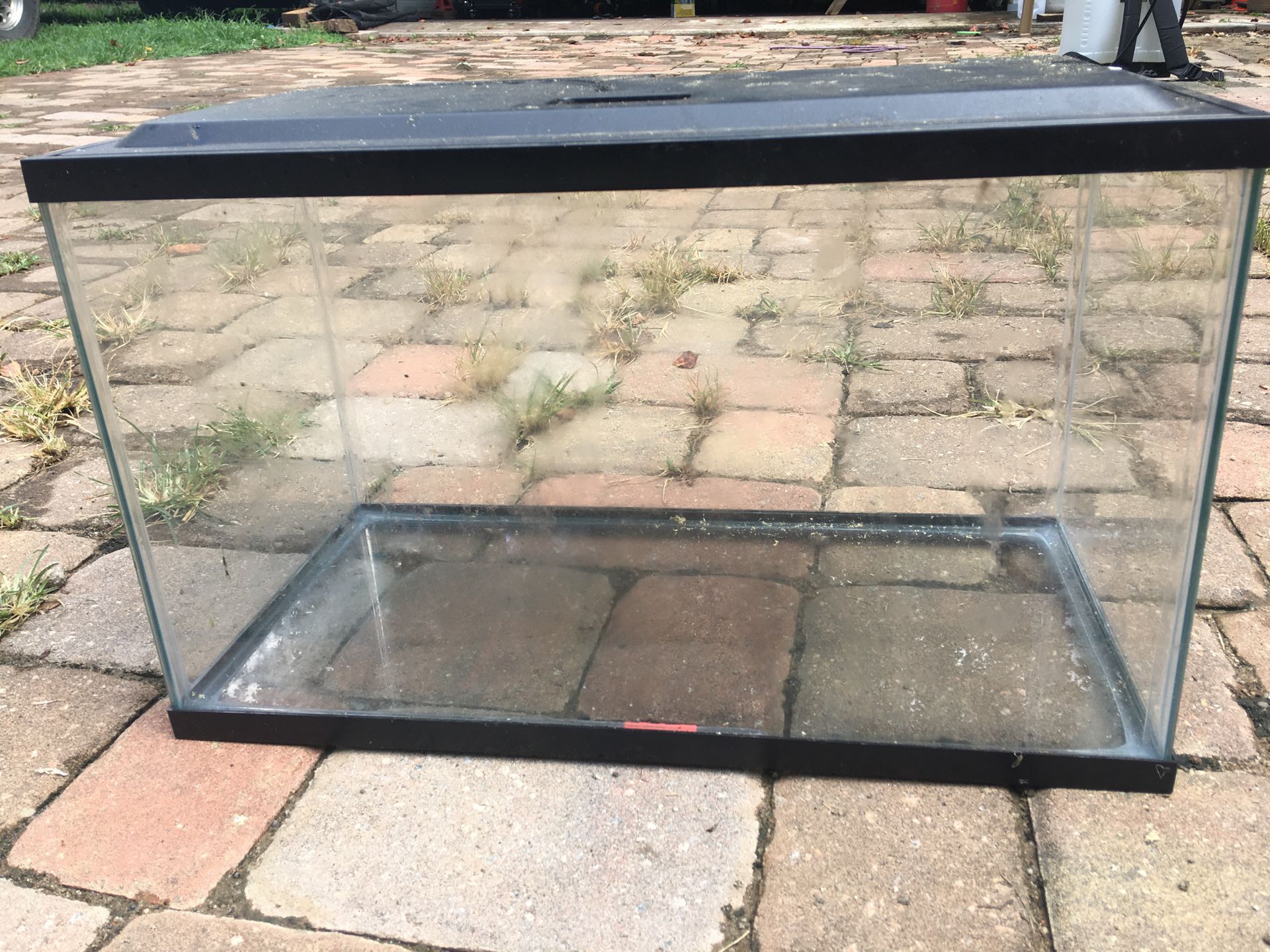 20x10x12 fish tank with cover and filter .