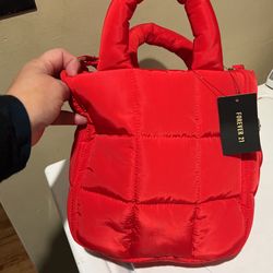 Red Puffer Purse