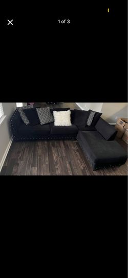 Black 2 piece Sectional - NEED GONE ASAP