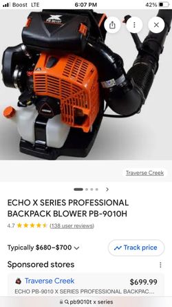 Echo X Series PB-9010T Backpack Blower