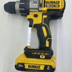 DEWALT 20V MAX XR Cordless Brushless 3-Speed 1/2 in. Hammer Drill With Battery