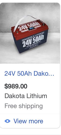 DAKOTA LITHIUM 24V 50AH DEEP CYCLE BATTERY