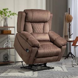 400 lbs Recliner Power Lift Chair for Elderly Adults Dual Motor Lay Flat Sleepin