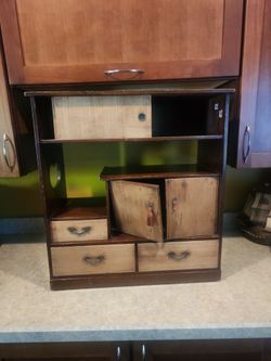 Vintage Japanese Cha Tansu - Tabletop Tea Cabinet (Circa 1940/50s)