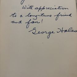 George Halas Inscribed And Signed Autobiography. Hard Cover, First Edition. 