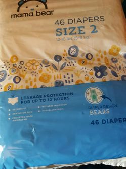 New never used baby diapers size 2