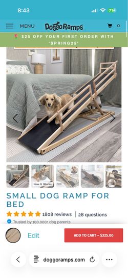 Doggo Ramp Long Dog Ramp for Beds