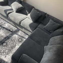 Large Gray Sofa 